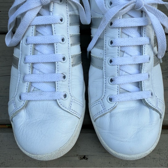 adidas Coast Star White Silver Metallic shoes size 7 - Picture 7 of 14